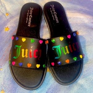 JUICY COUTURE SLIDES 💚💜❤️